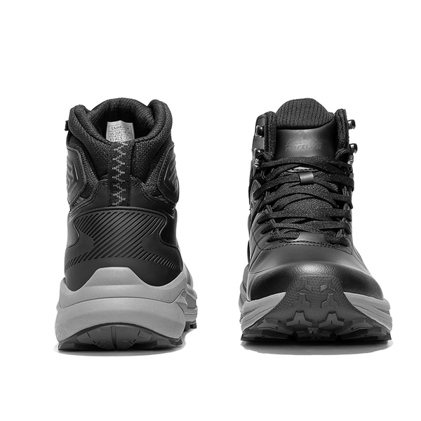 Men's Cap-Toe Waterproof Hiking Boots - BLACK - 6
